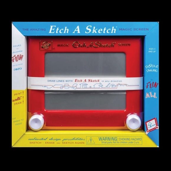 Etch A Sketch Toys Toy Etchasketch Class Red Drawing Toy With Magic